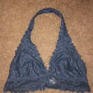 VS Pink Lace Halter Bralette